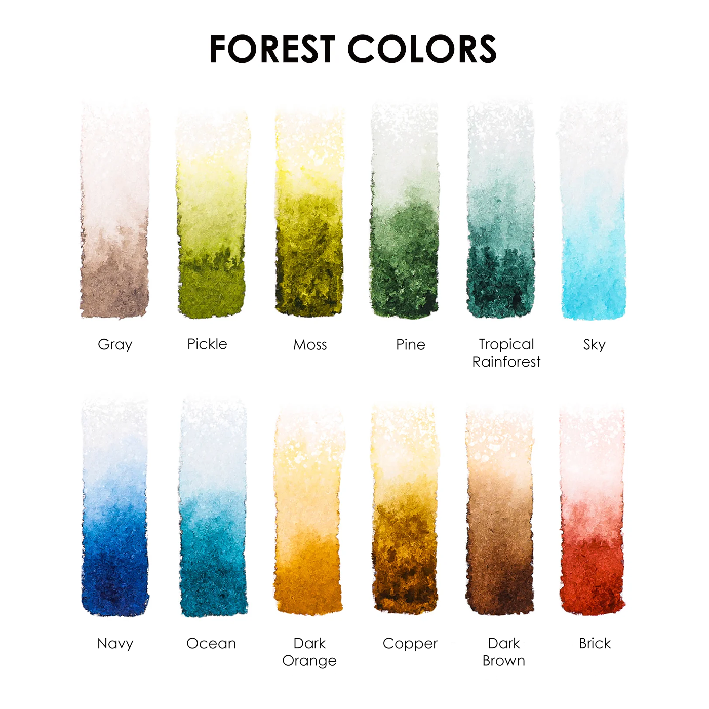 Watercolor Pocket Set- Forest Color