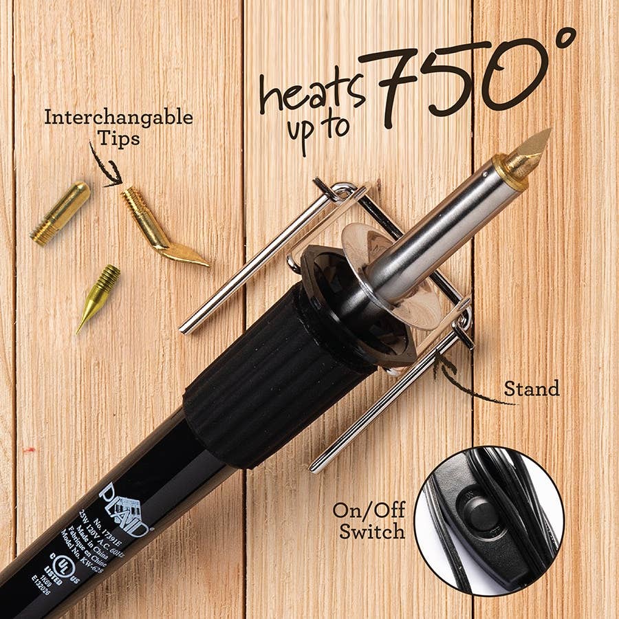 Decorative Wood Burning Tool - 8-Piece Set