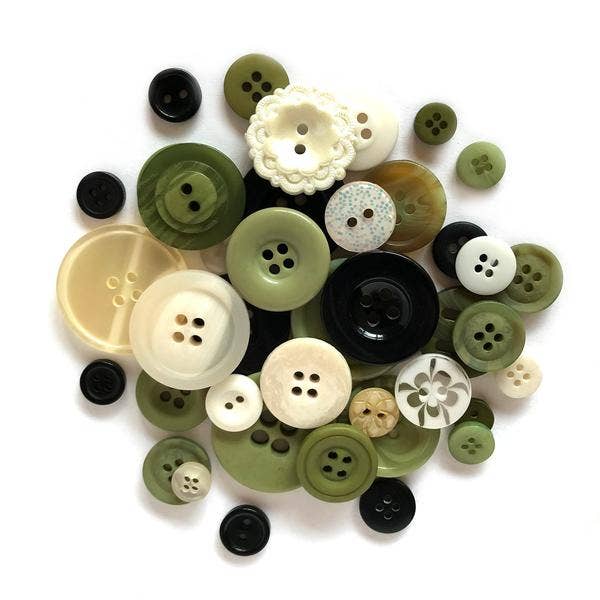 Green Button Bag