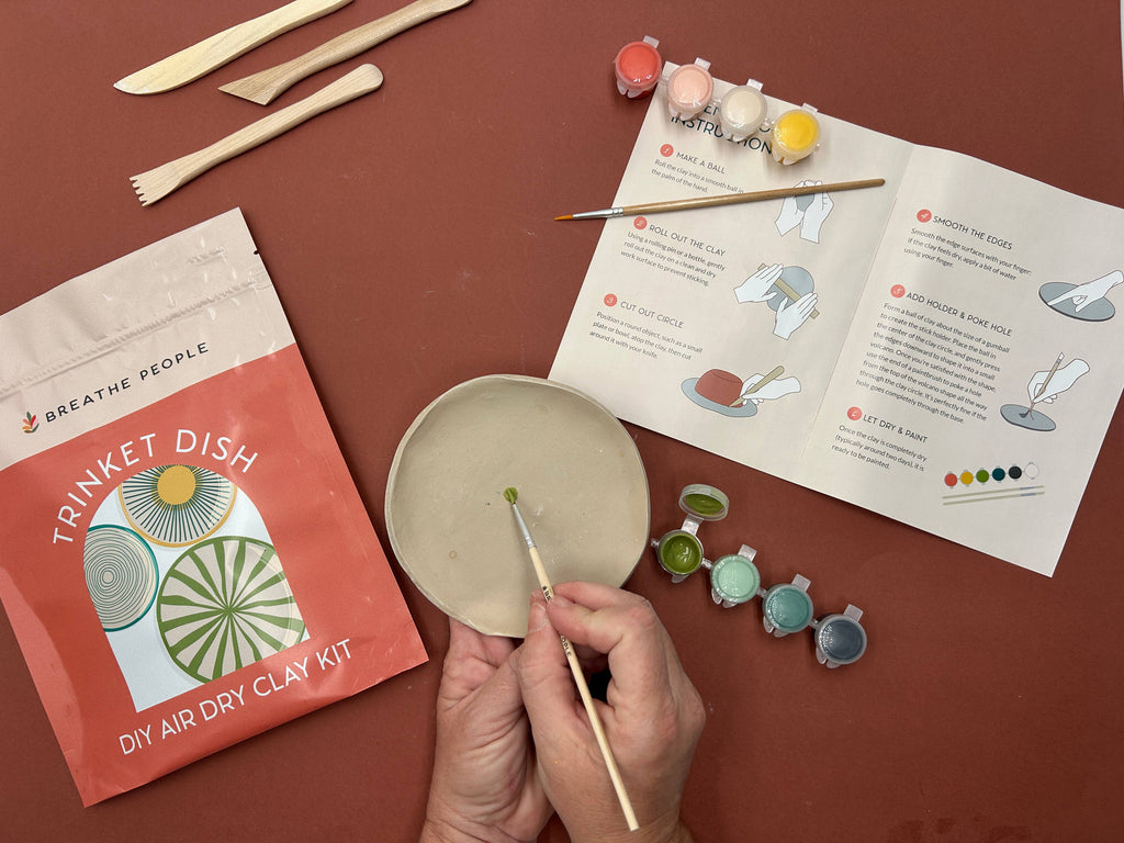 Air Dry Clay Kit- Mushroom Dish