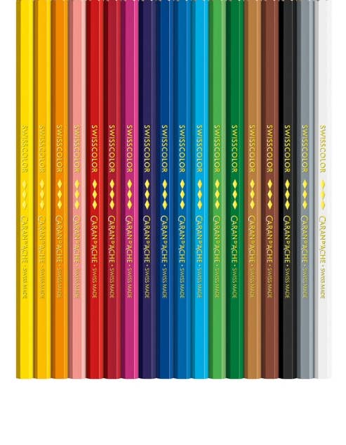 Set of 18 Permanent Colored Pencils