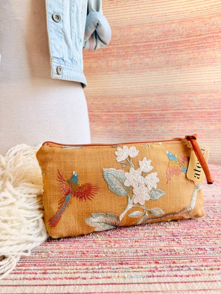 Handmade Apricot Tall Tool Pouch