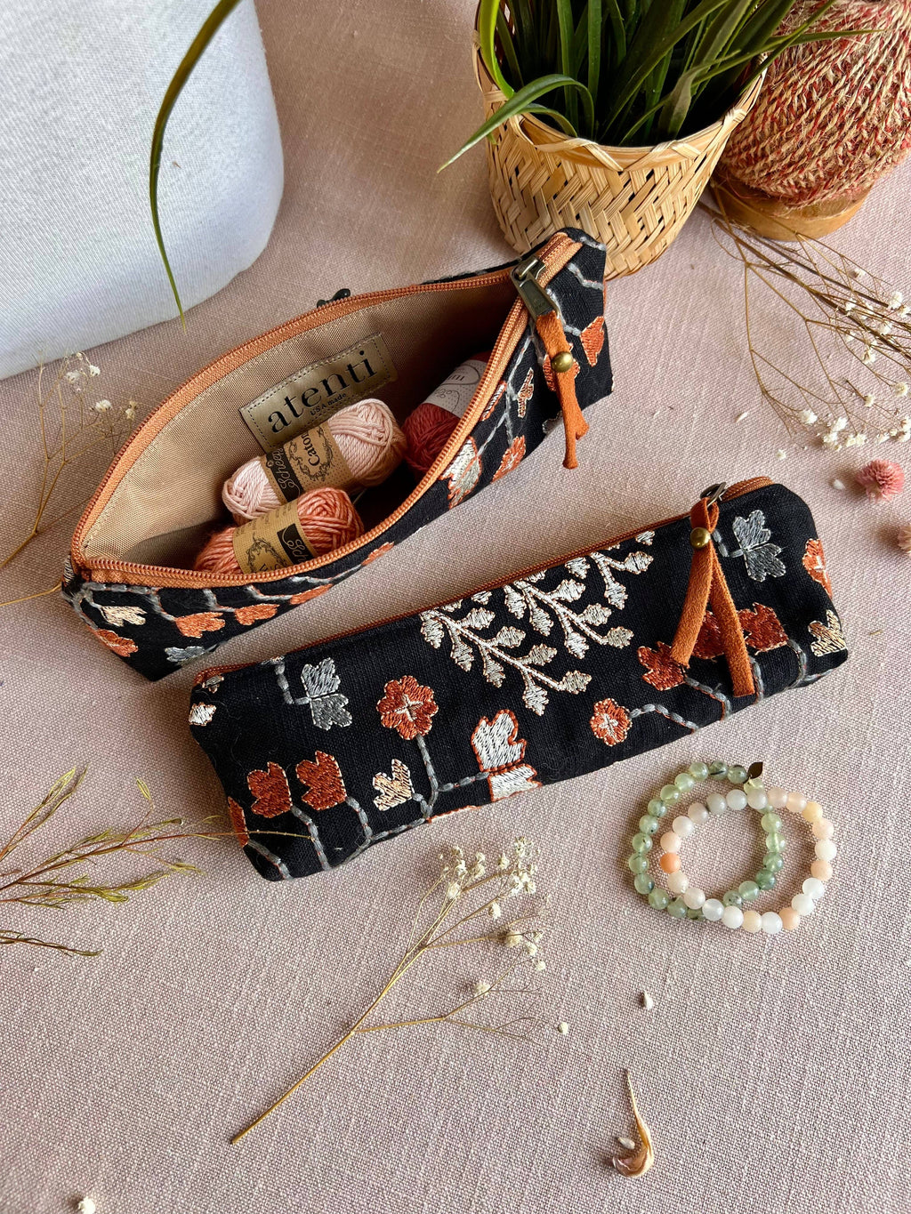 Handmade Embroidered Tool Pouch