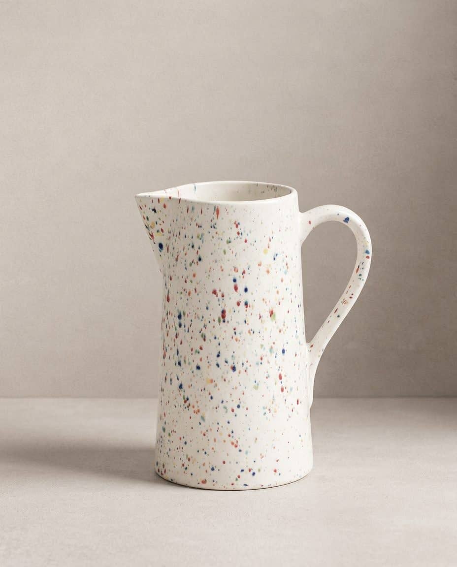 Stoneware Ceramic Pitcher — Party Collection