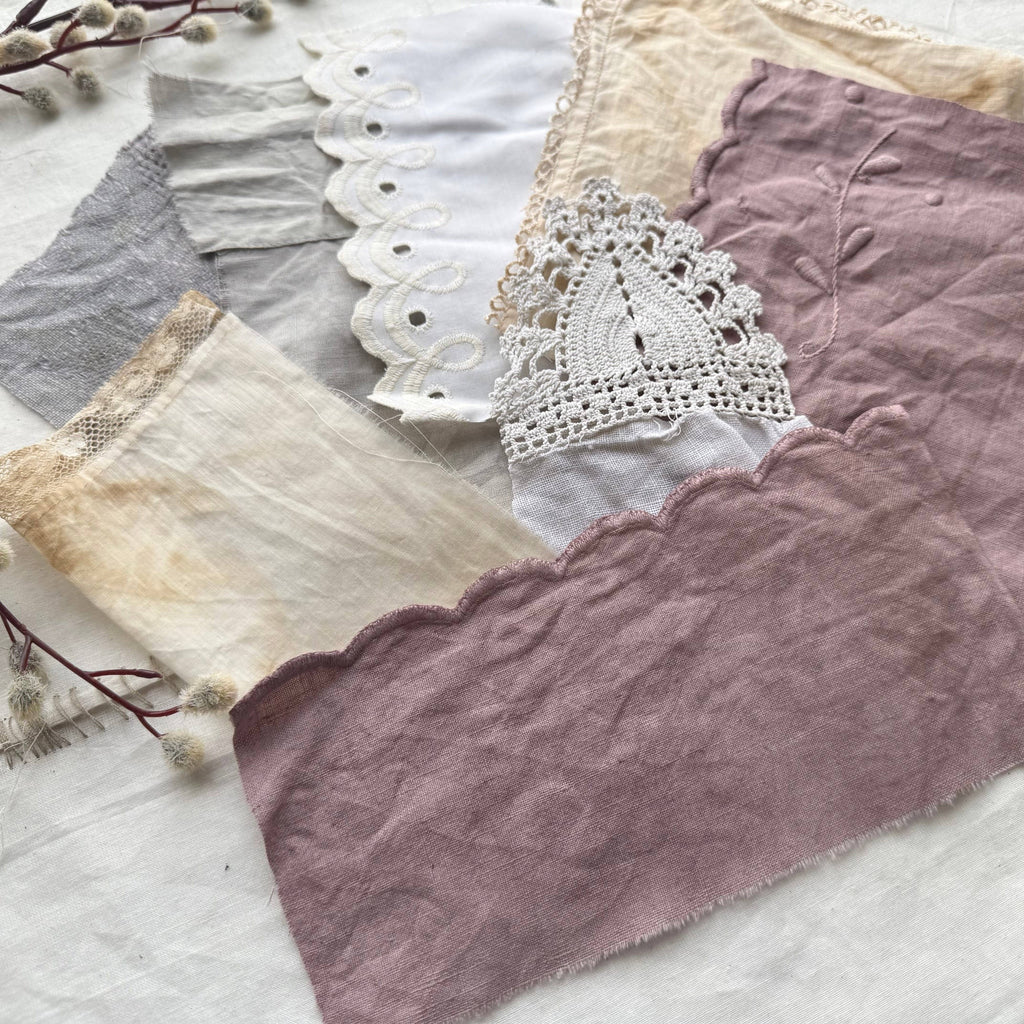 Dyed & Stamped Fabrics for Mixed Media Art
