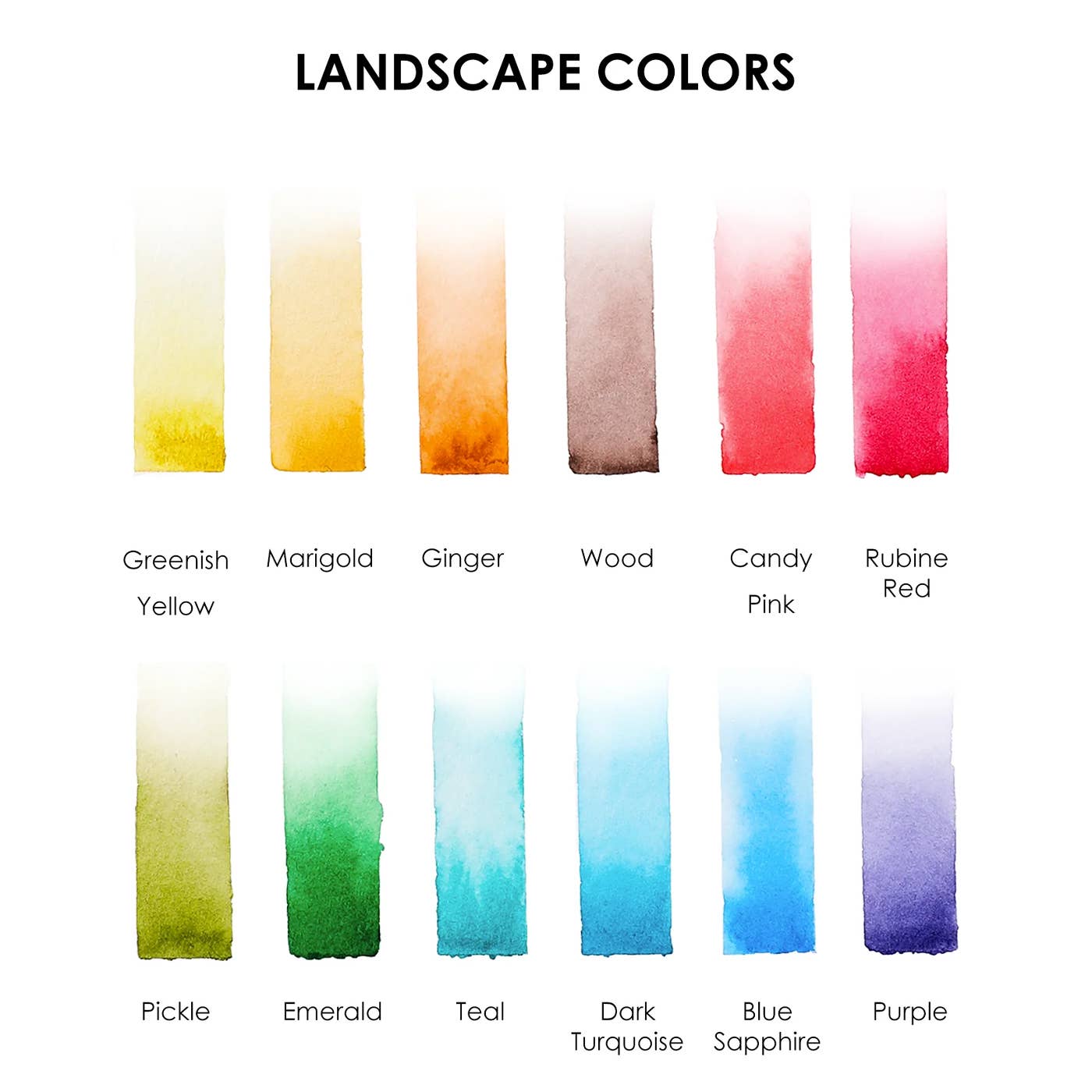 Watercolor Pocket Set- Landscape Colors
