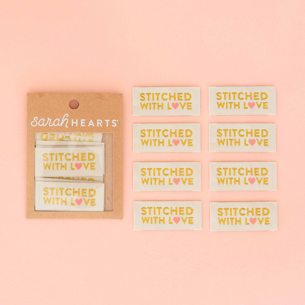 STITCHED WITH LOVE Label- 8ct