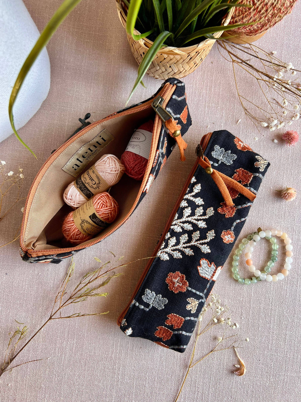 Handmade Embroidered Tool Pouch