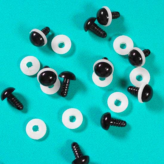 Black Craft Eyes with Washer