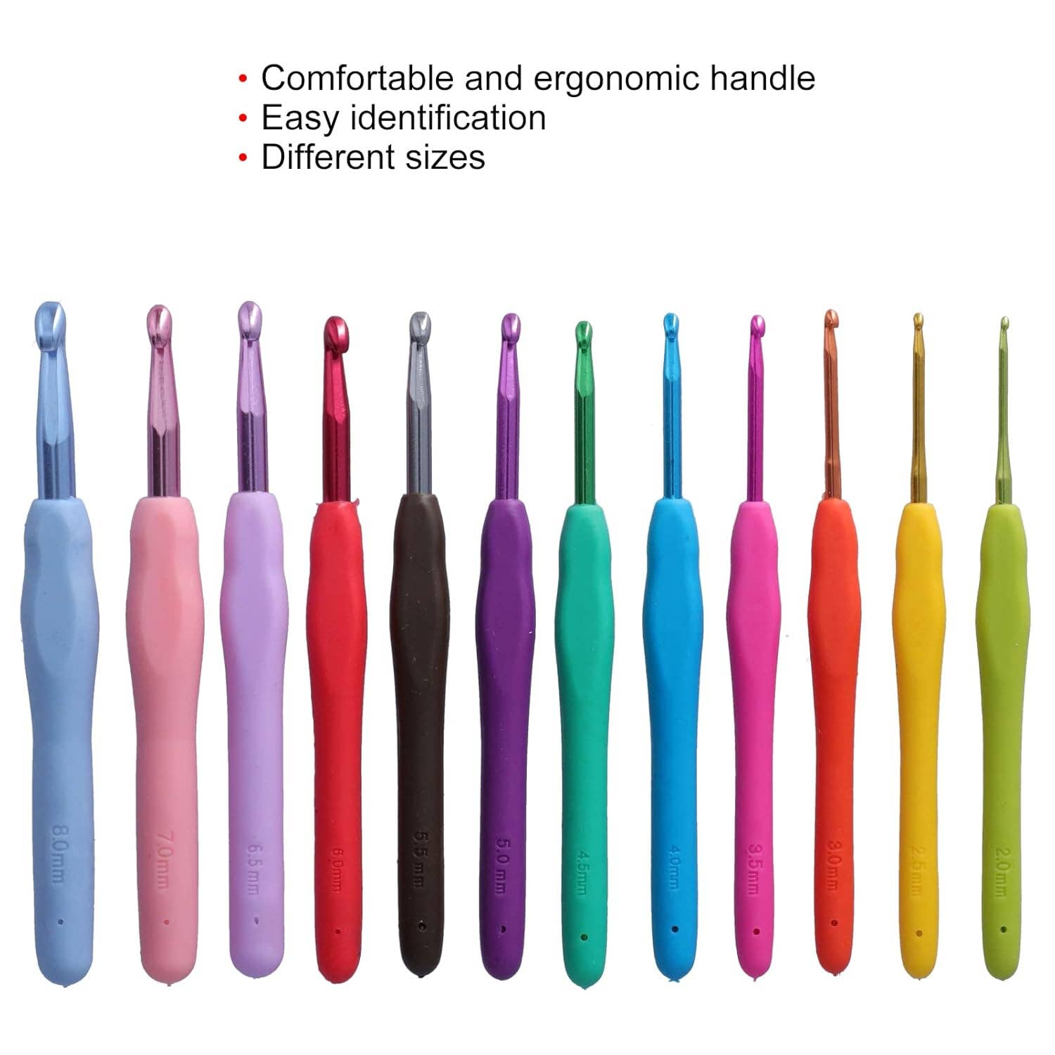 12-Size Crochet Hook Set