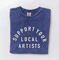 Mineral Washed Tee- Denim Blue