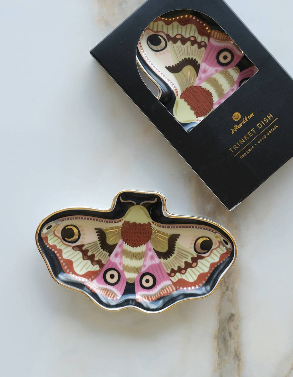Porcelain Trinket Dish | Moon Moth