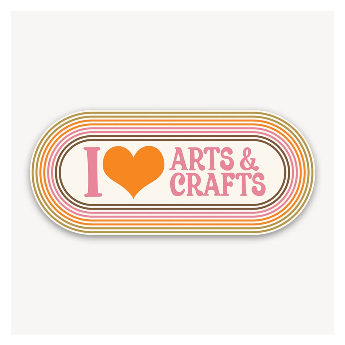 Arts & Crafts Love Sticker