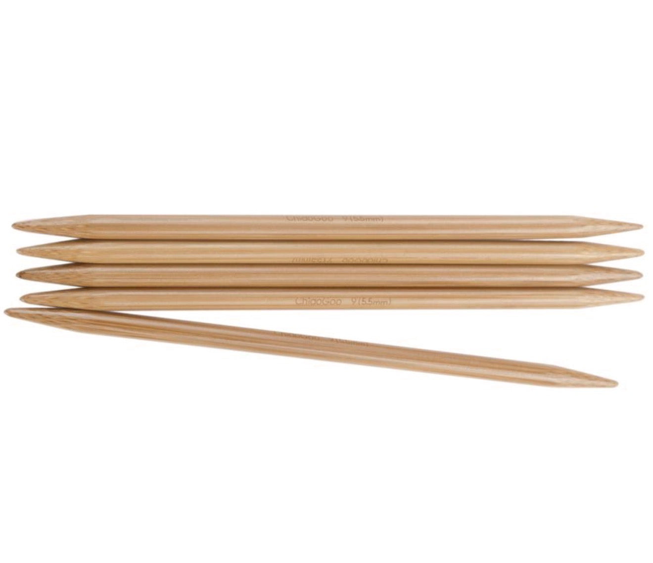 ChiaoGoo Bamboo Double Points 6”
