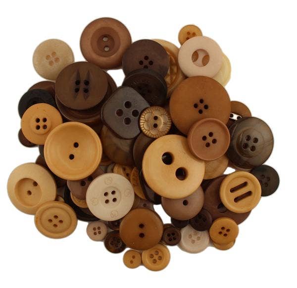 Cappuccino Button Bag
