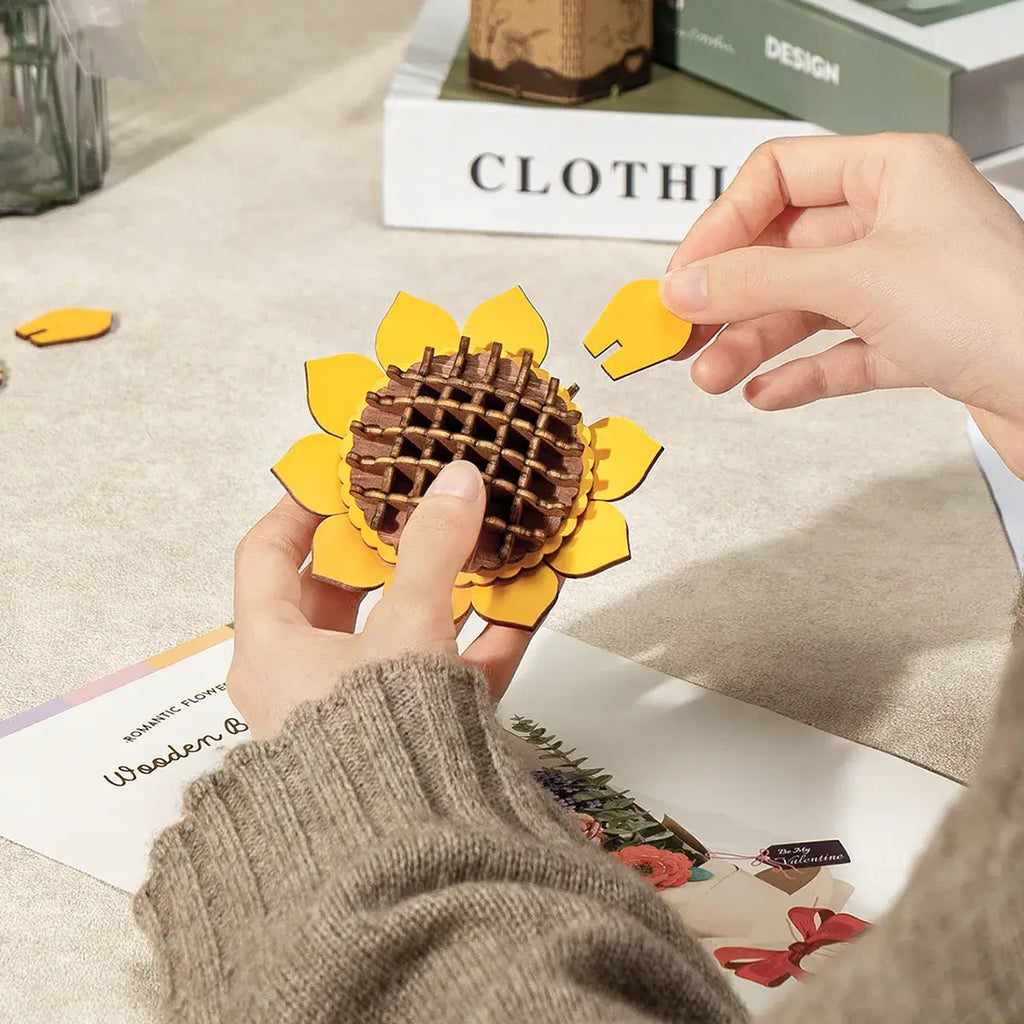 3D Wooden Flower Puzzle Bundle