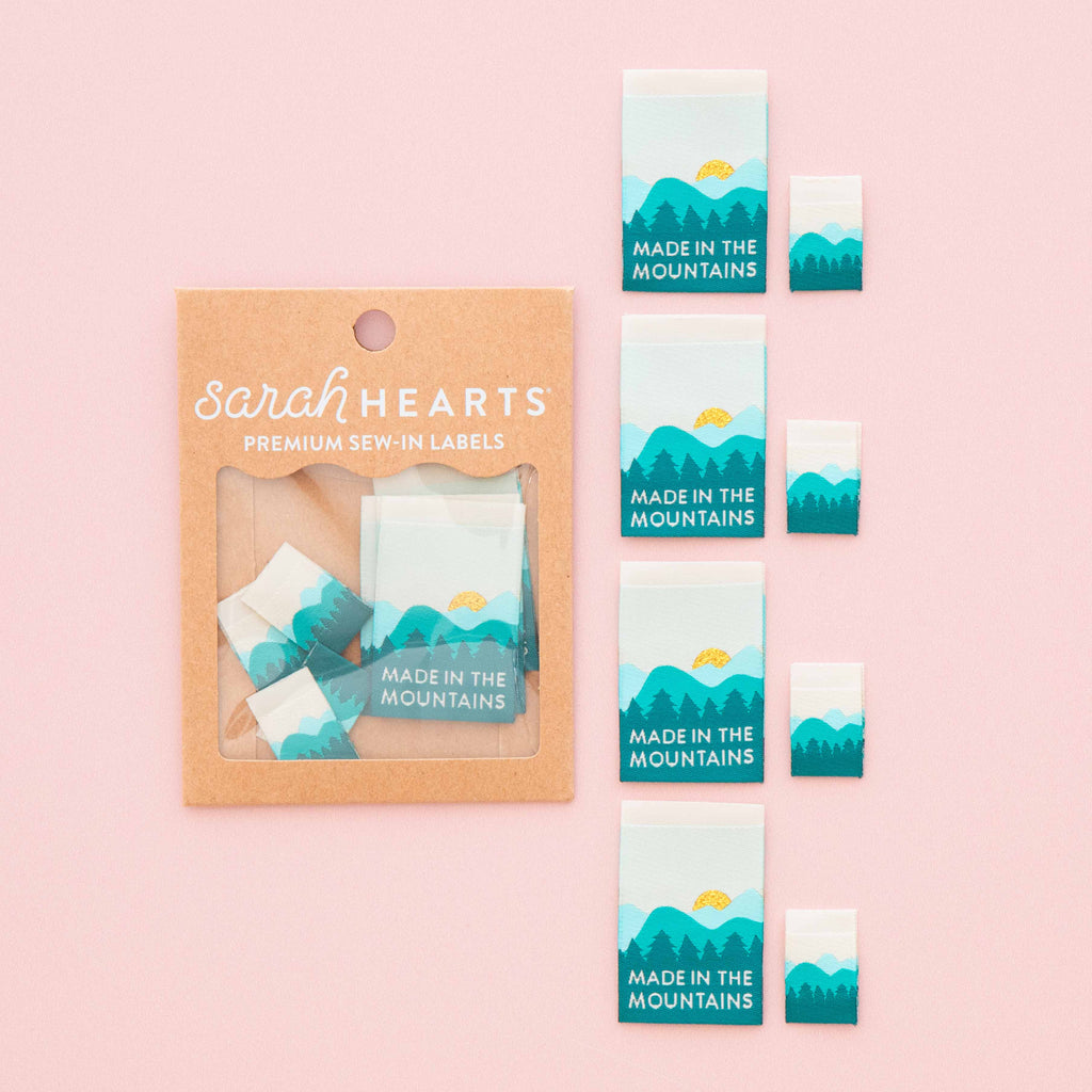 Made in the Mountains Woven Sewing Labels