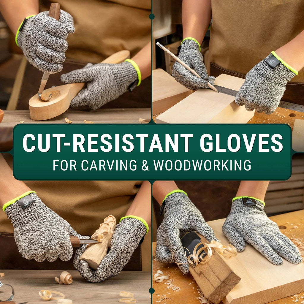 Cut-Resistant Wood Carving Gloves