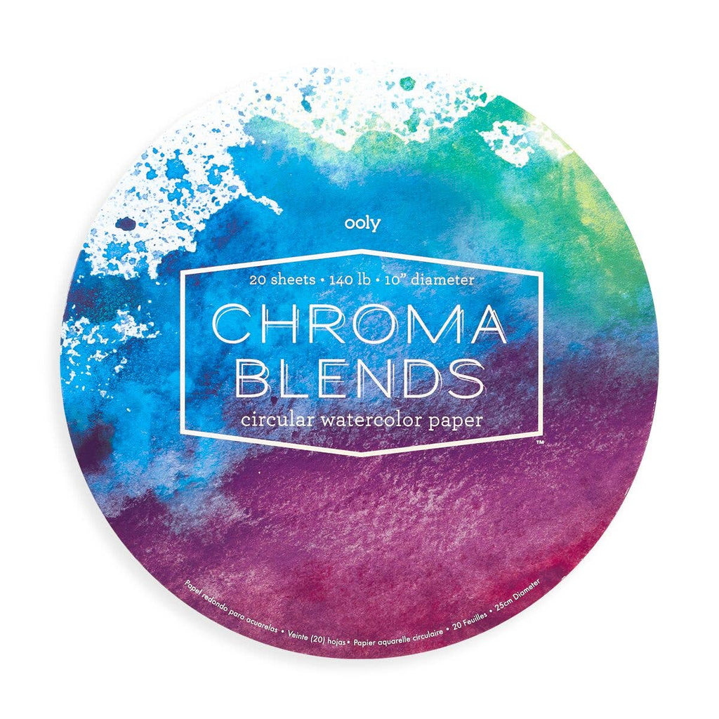 Chroma Blends: Circular Watercolor Paper Pad-10" Diameter