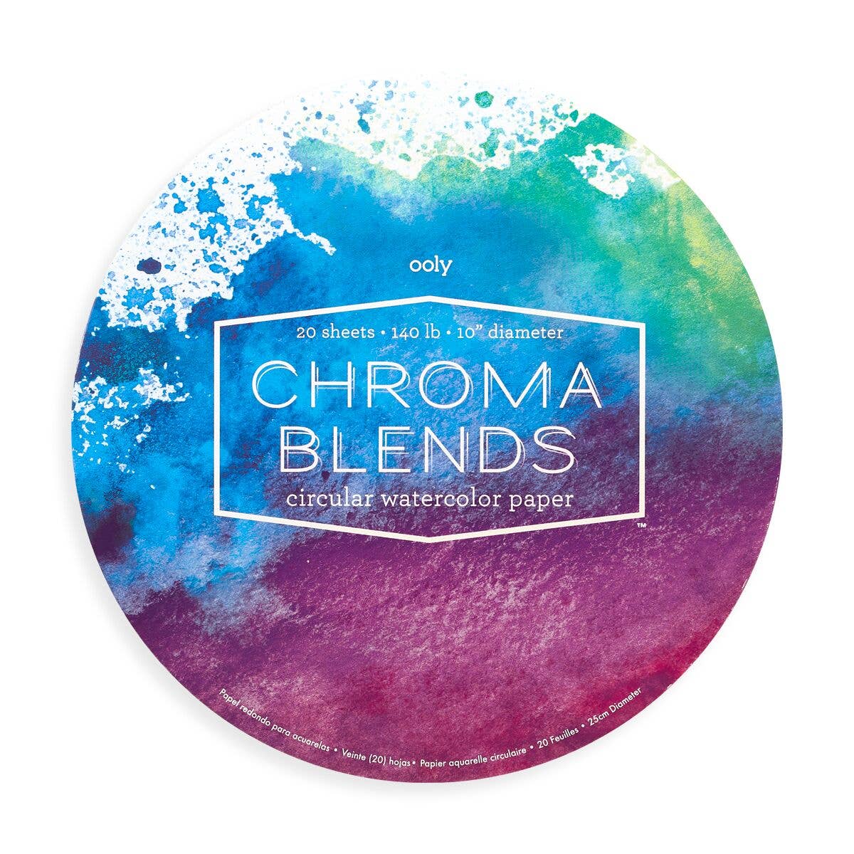Chroma Blends: Circular Watercolor Paper Pad-10" Diameter