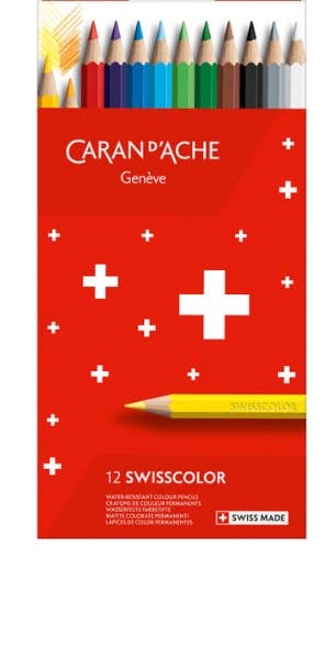 Set of 12 Permanent Colored Pencils