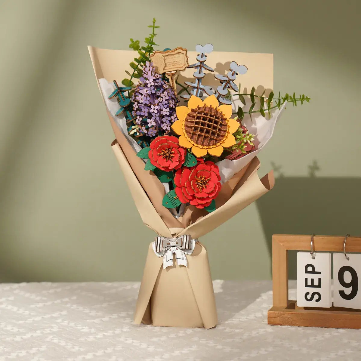 3D Wooden Flower Puzzle Bundle