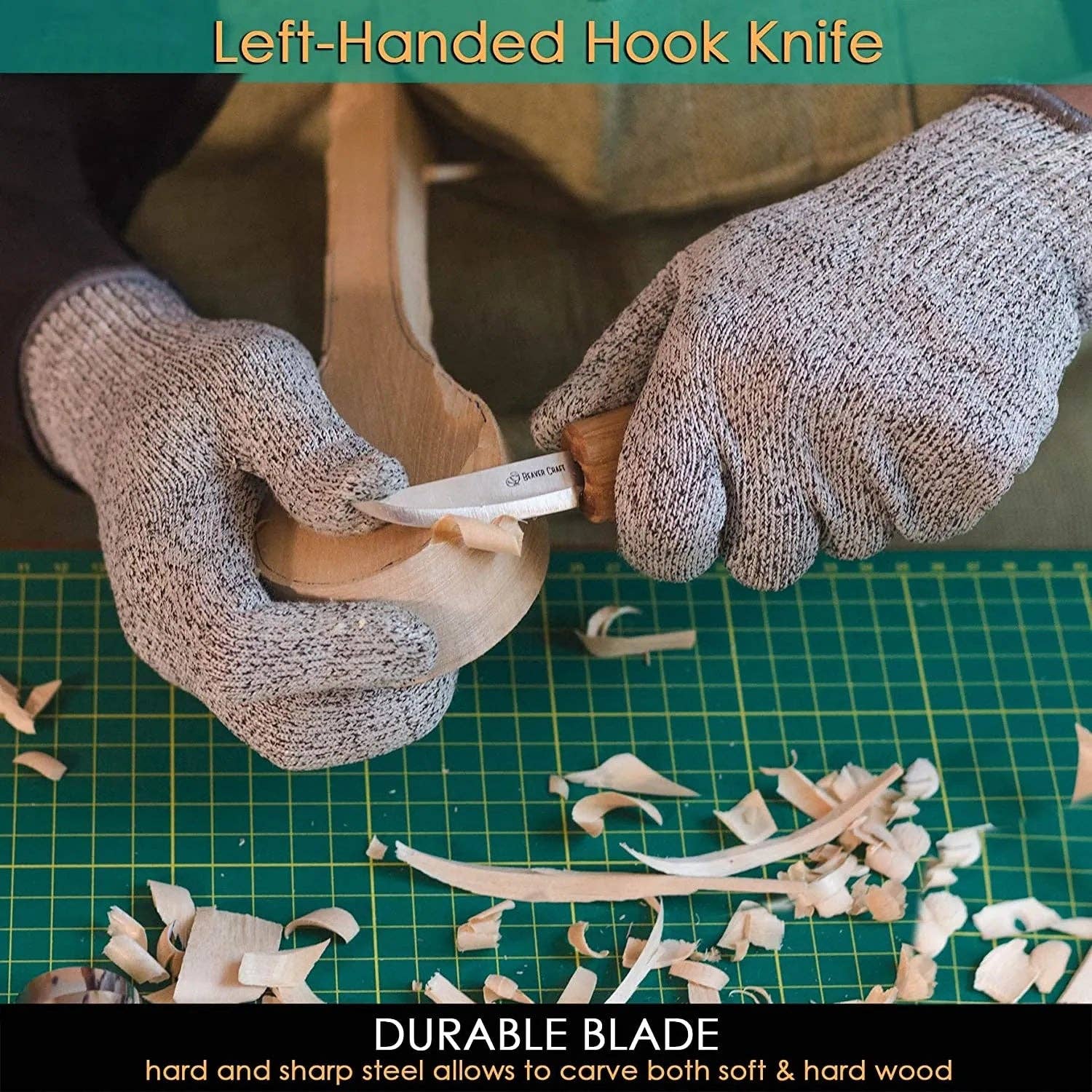 LEFT HANDED Spoon Carving Knife Set