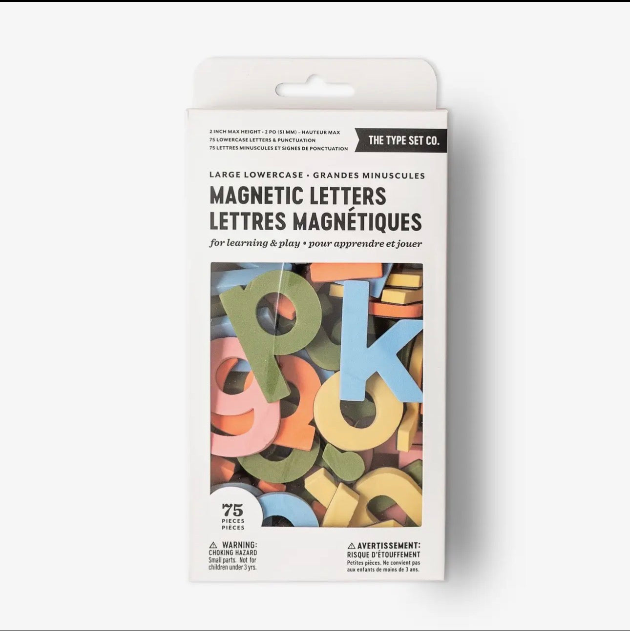 75pc Lowercase Magnetic Letters