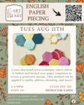 Aug 11- English Paper Piecing