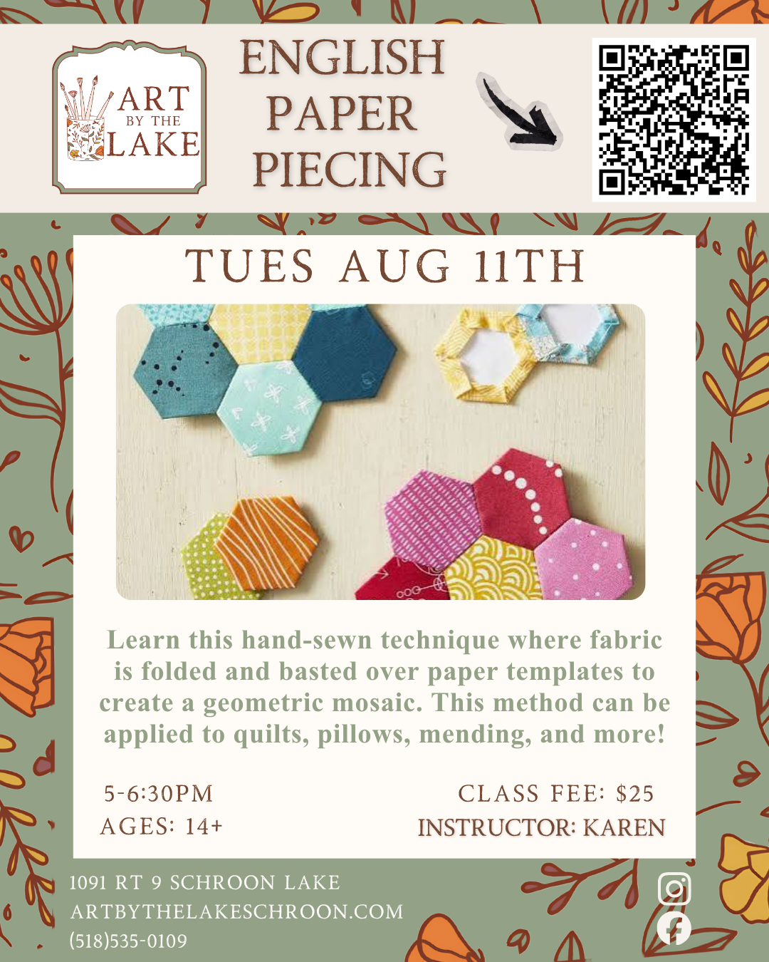 Aug 11- English Paper Piecing