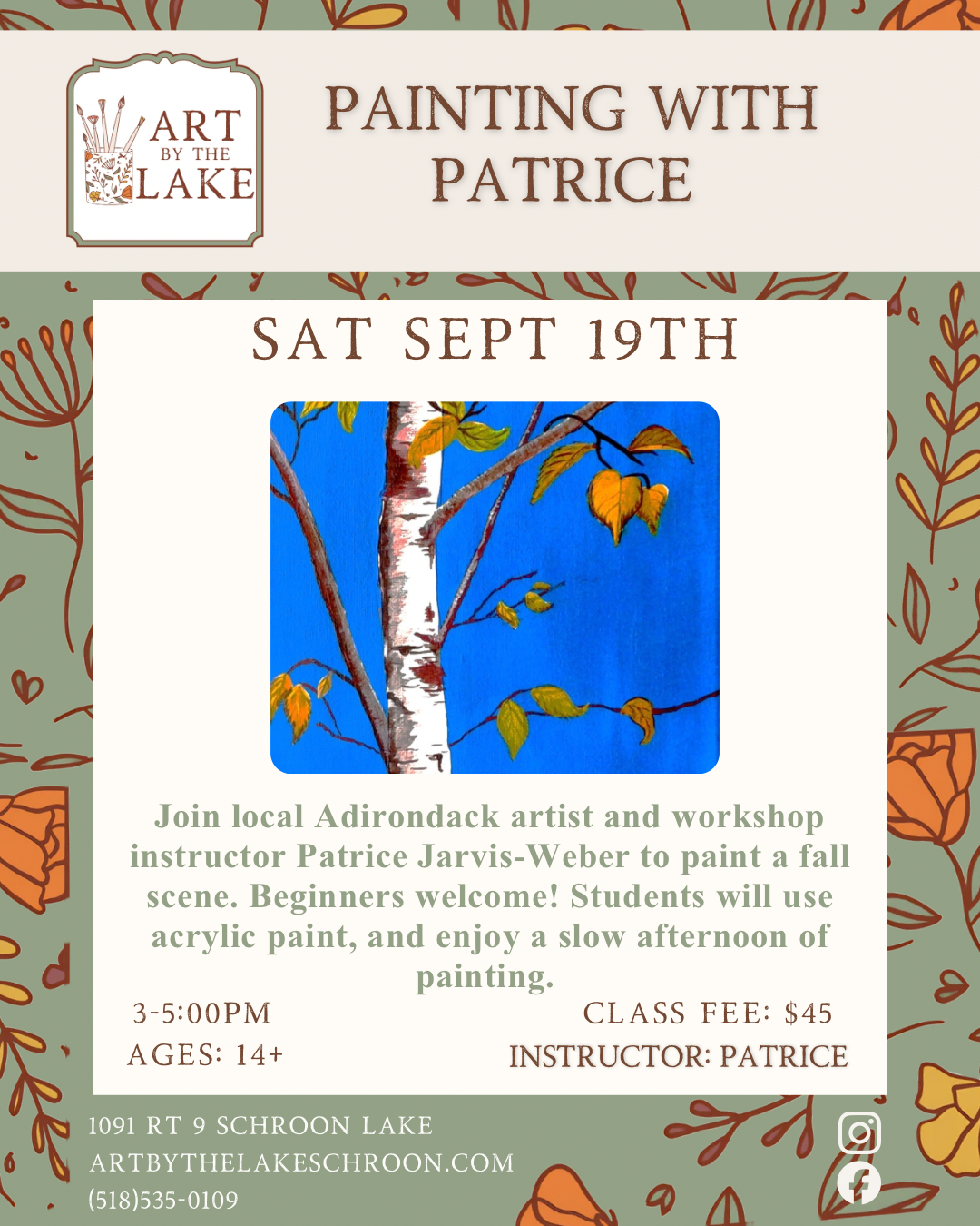 Sat Sept 19- Painting with Patrice