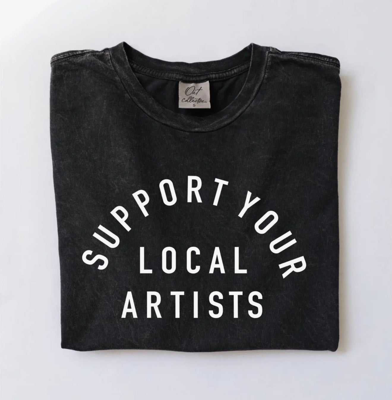 Mineral Washed Tee- Black