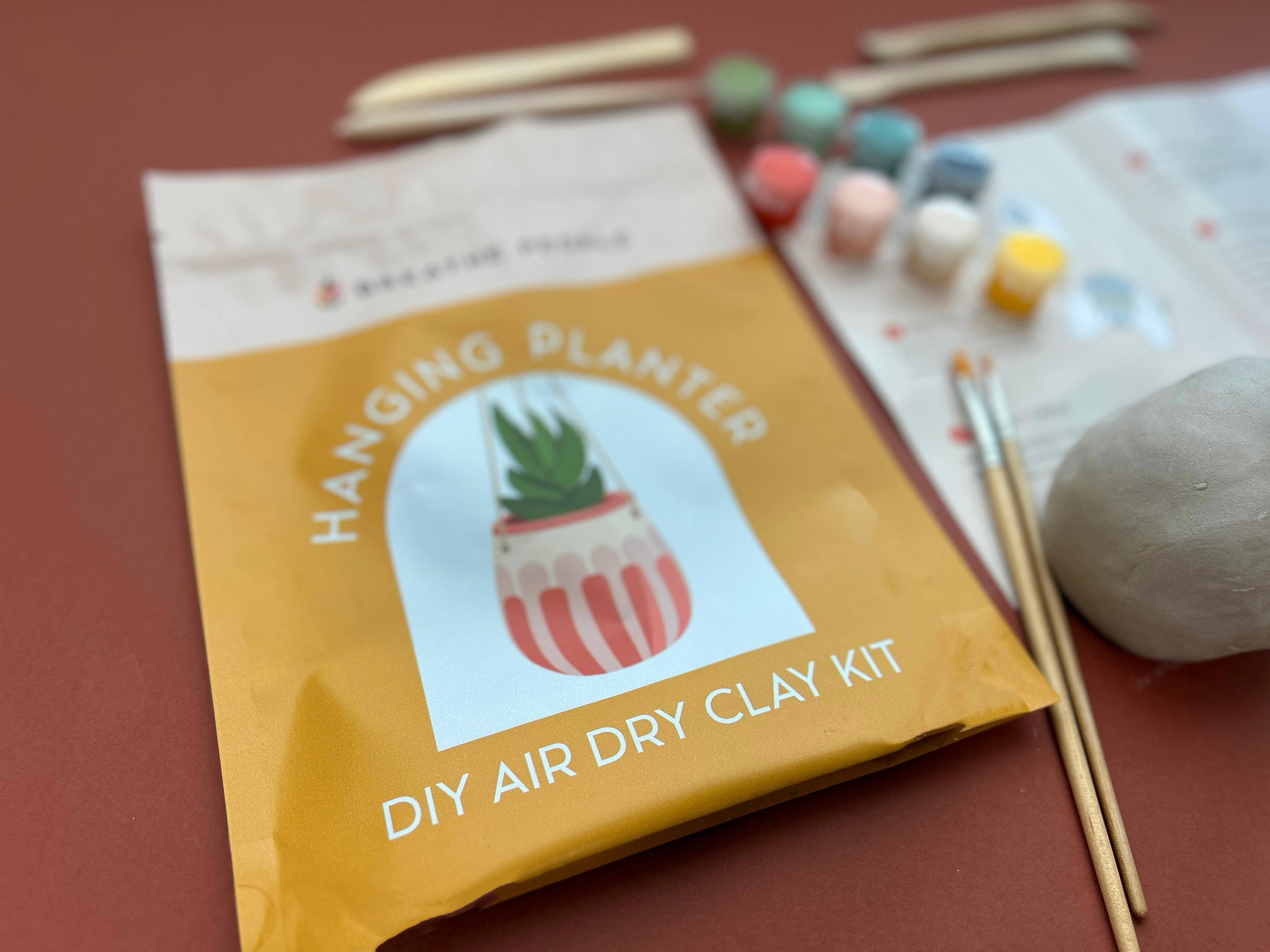 Air Dry Clay Kit- Make Your Own Hanging Plant Pot