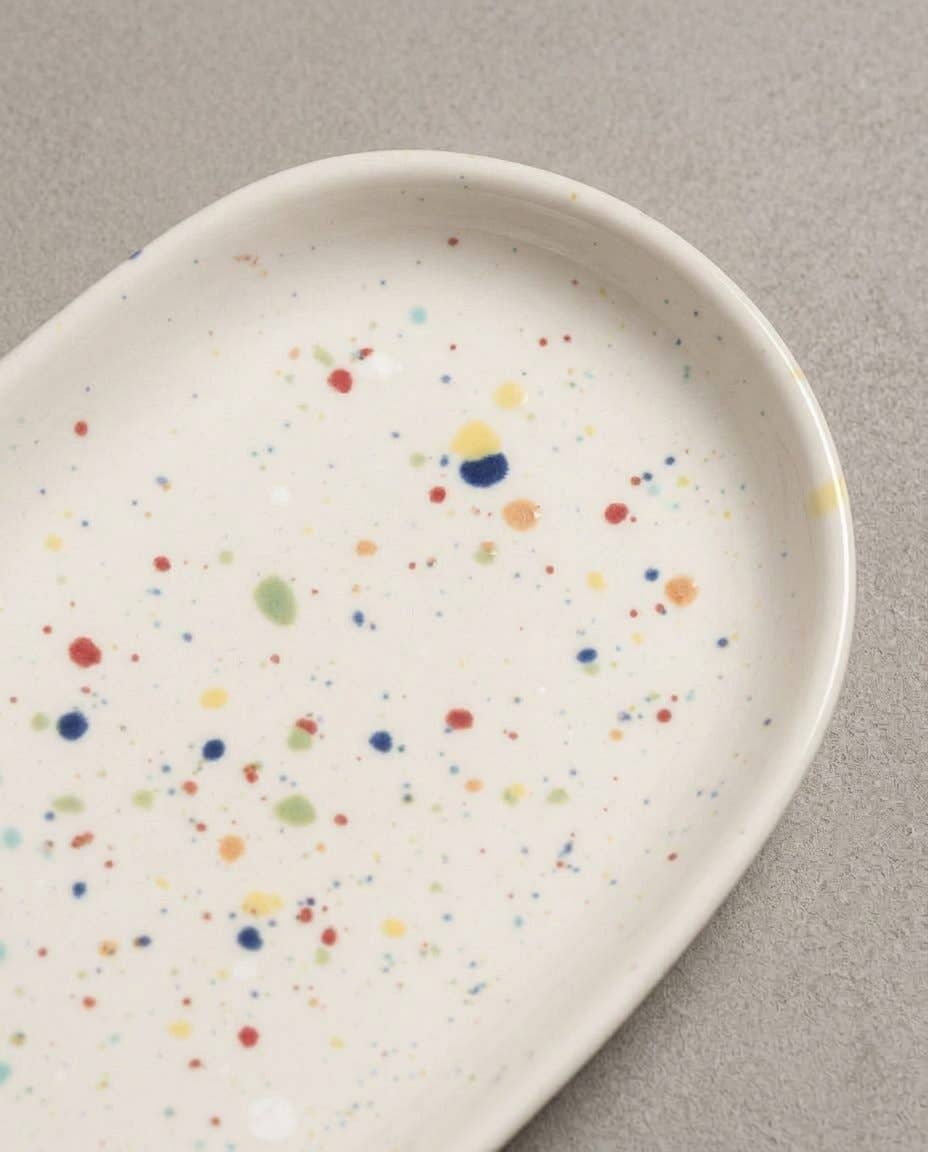 Stoneware Ceramic Mini Tray- Party Collection