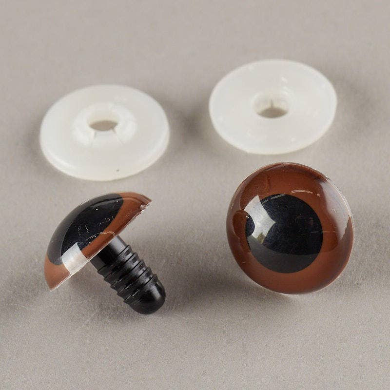 Brown Round Craft Animal Eyes