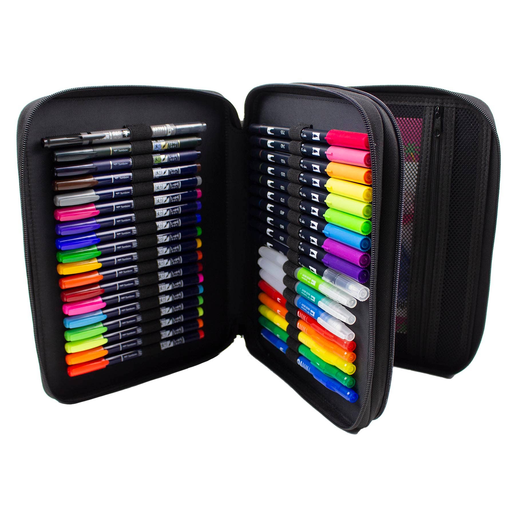 Zippered Marker Storage Case - Black