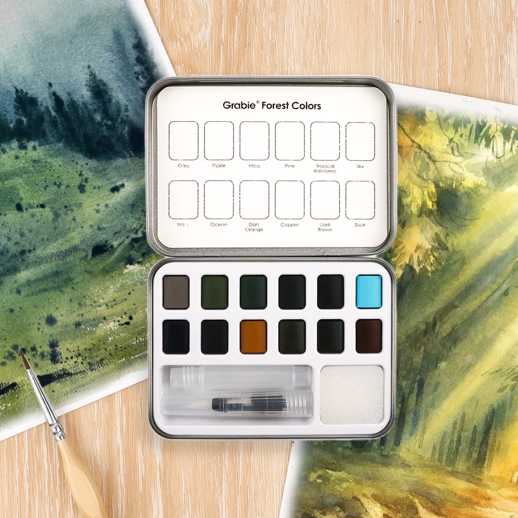 Watercolor Pocket Set- Forest Color