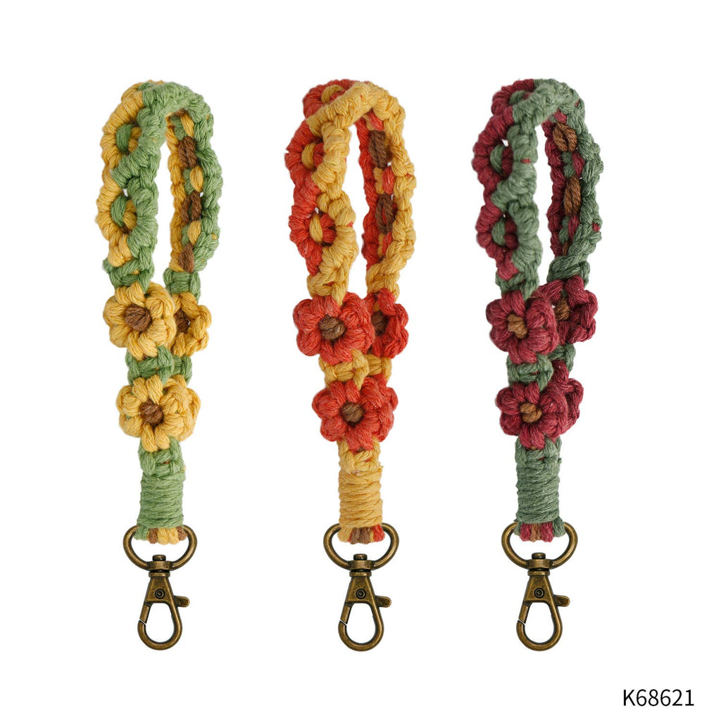 Macrame Wristlet Keychain