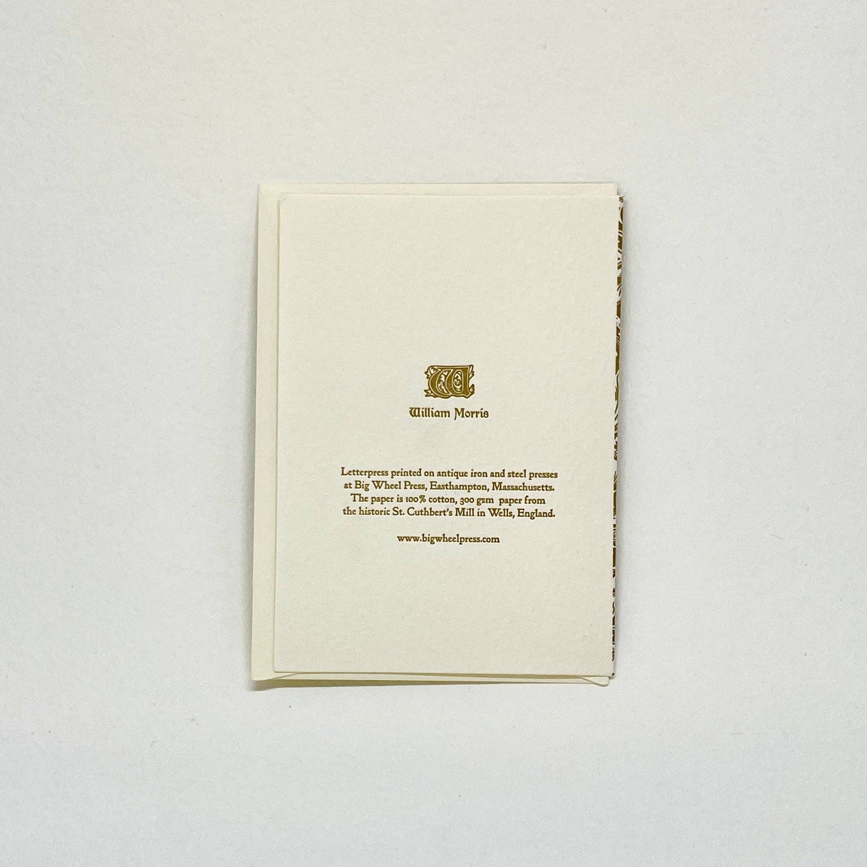 Bachelor Buttons - William Morris Notecards