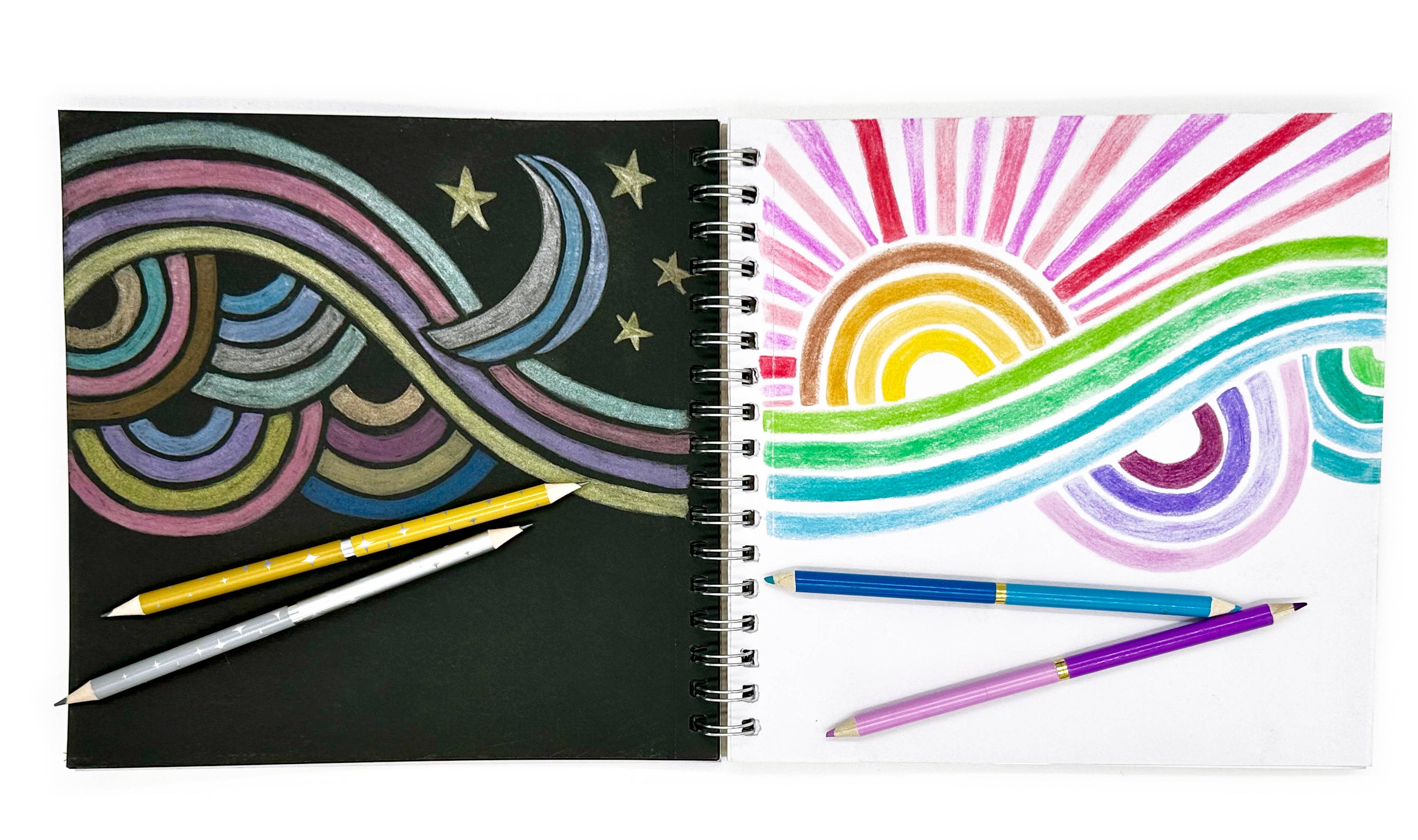 Double Metallic Dual Ended Ended Colored Pencils