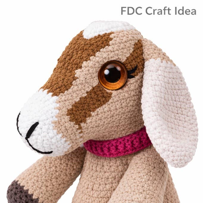Brown Round Craft Animal Eyes