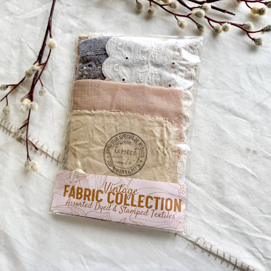 Dyed & Stamped Fabrics for Mixed Media Art