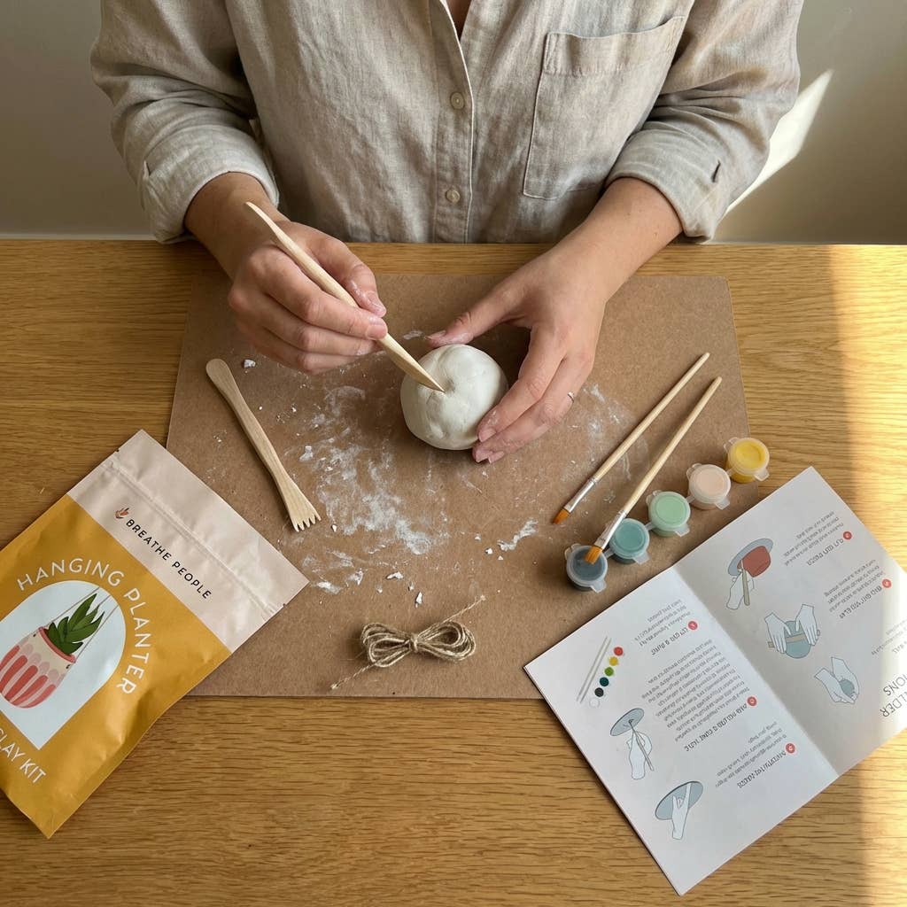 Air Dry Clay Kit- Make Your Own Hanging Plant Pot