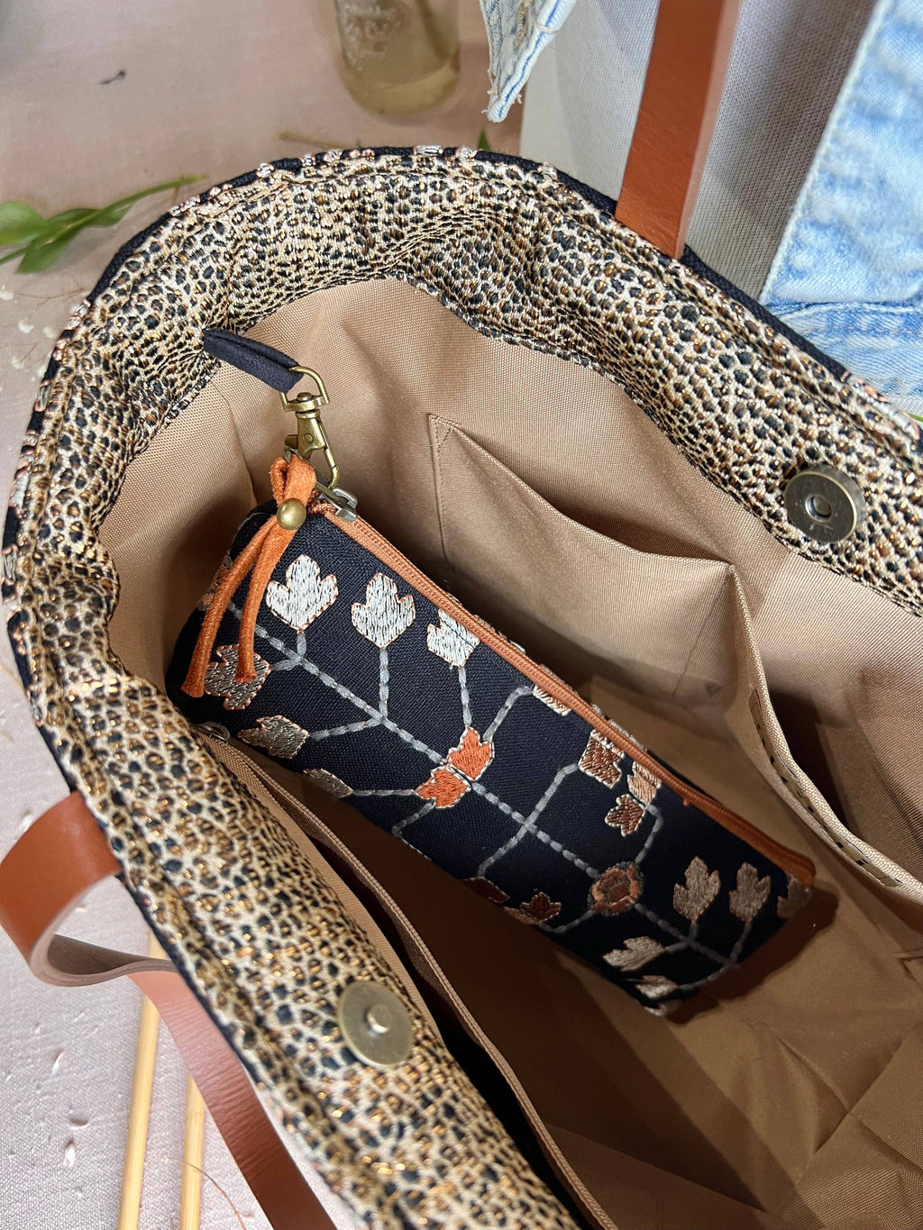 Handmade Embroidered Tool Pouch