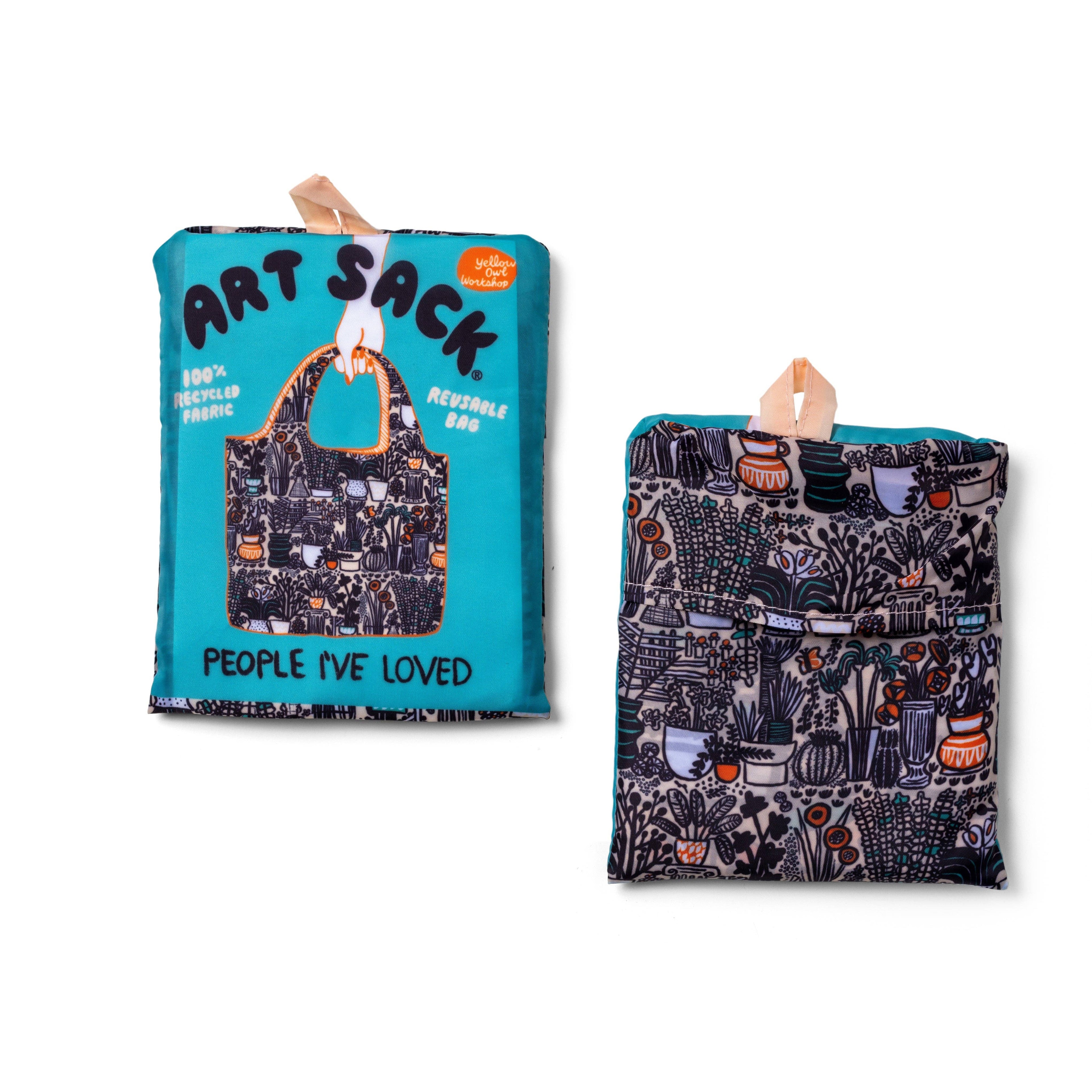 Art Sack Reusable Tote- Garden