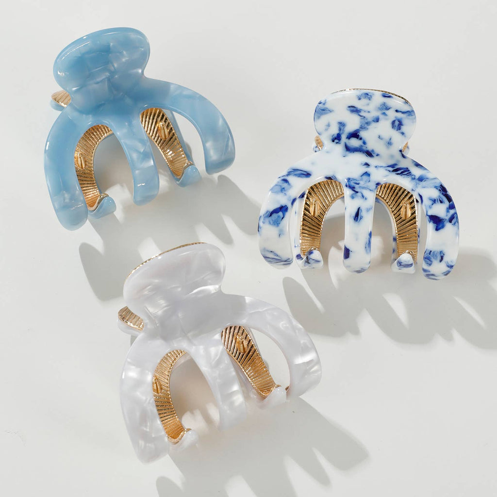 Jade Coastal Claw Clip