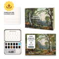 Watercolor Coloring Club Box- Forest