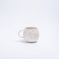 Stoneware Ceramic White Ball Mug