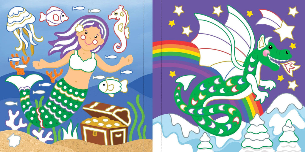 Color-By-Foil Sticker Book -- Sparkle and Shine