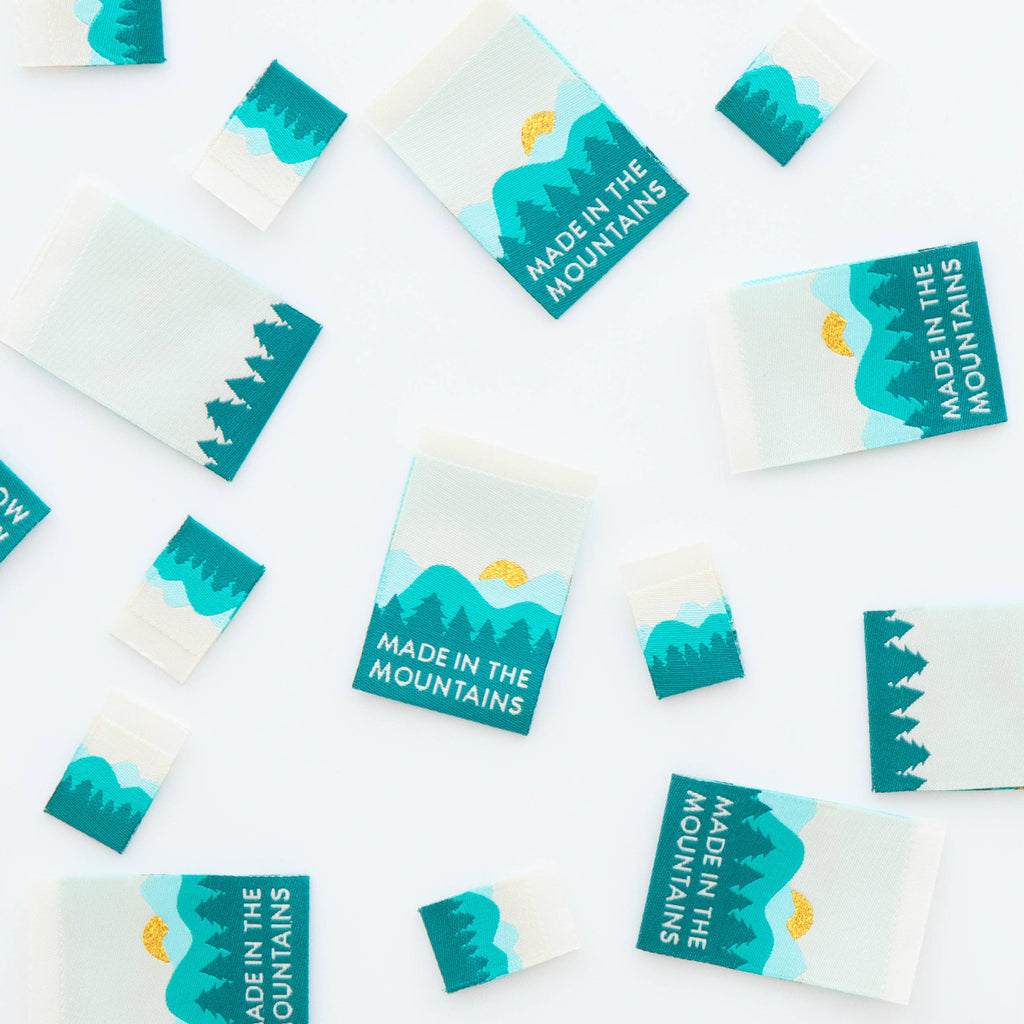 Made in the Mountains Woven Sewing Labels